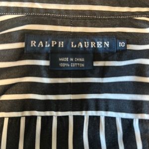 COPY - Ralph Lauren short sleeve button down puffy sleeve crisp shirt
